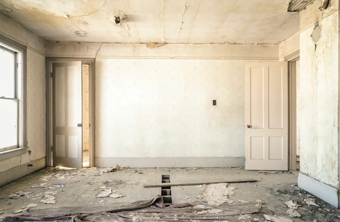 Waste disposal crew managing a cleanout project in Crystal River